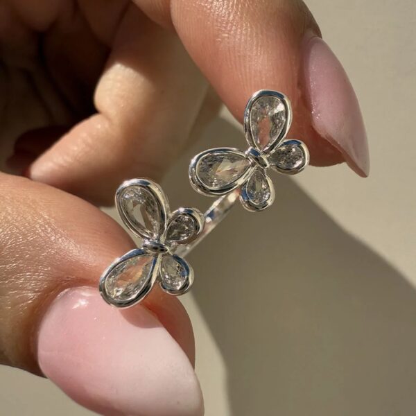 Anillo falange doble mariposita