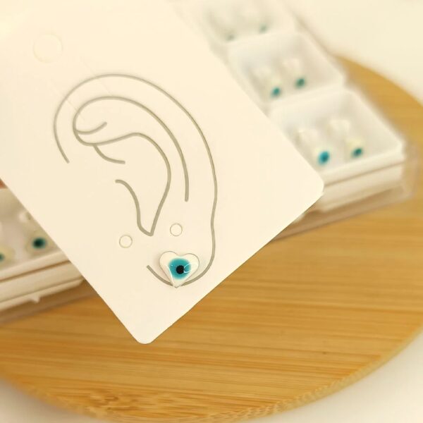 Abridor corazón con ojito turco redondeado