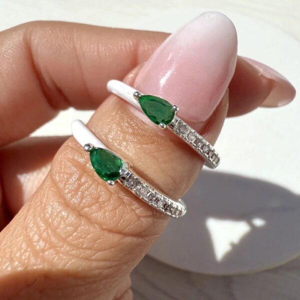 Anillo keira -verde t/17-18