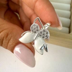 Anillo tabita mariposa giratoria