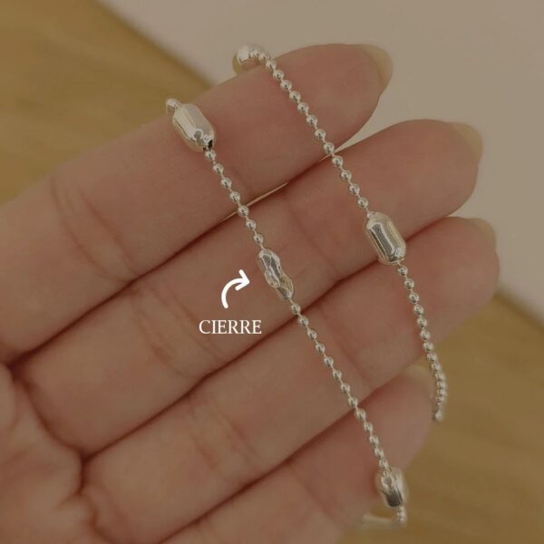 Cadena bolitas +cuentas largo 50 cm