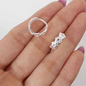 Argollita flores t/ pequeño