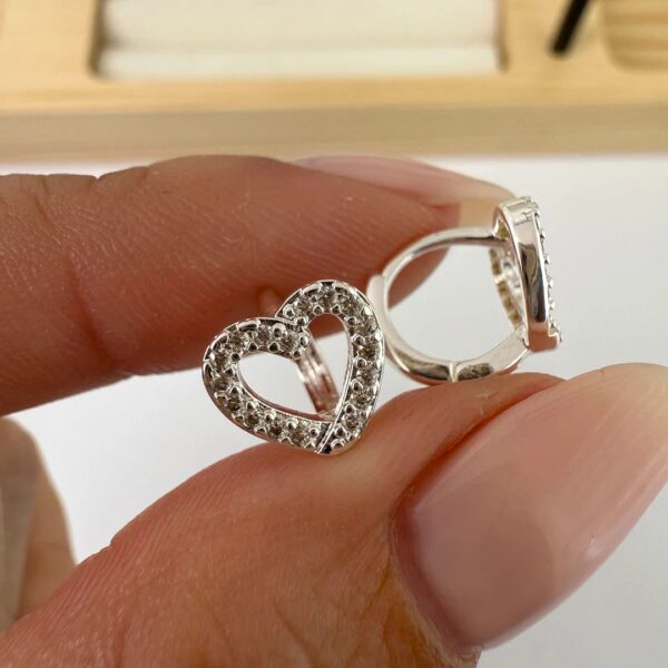 Argollas premium corazón calado