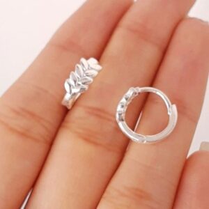 Argollita espiga plata 925