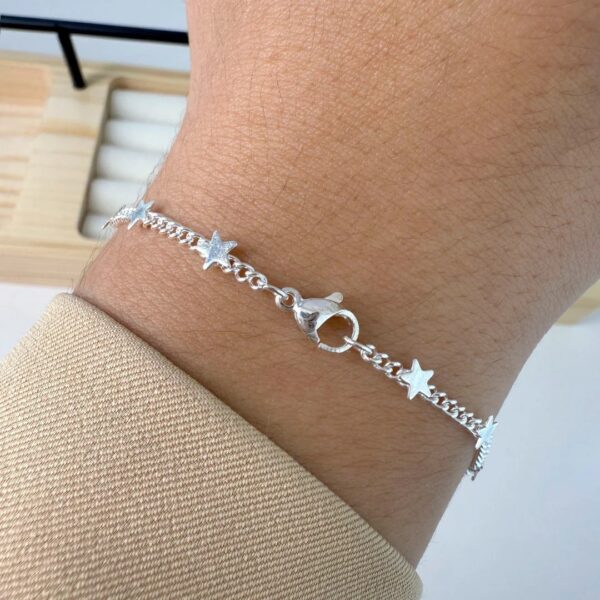 Pulsera cadena gourmet+ estrellita