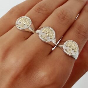 Arbol de la vida plata y oro