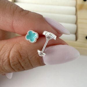 Abridor trébol - verde agua