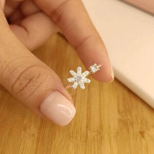 Anillo regulable flor