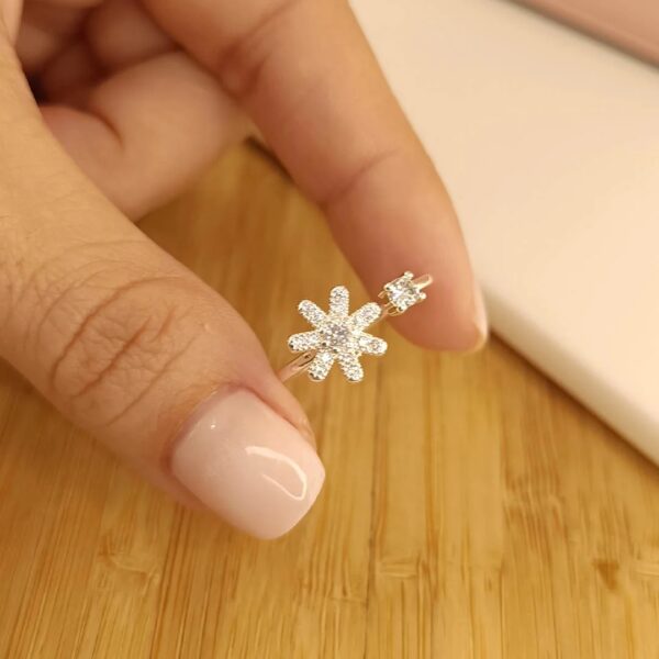 Anillo regulable flor