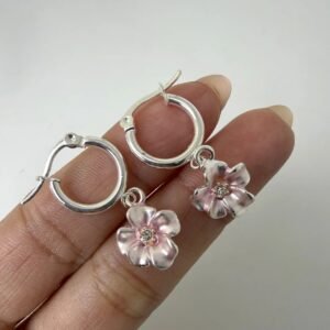 Argollla florcitas gioele-rosado