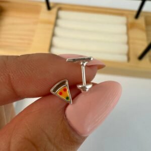 Abridor pizza esmaltada plata925