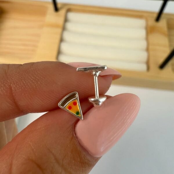 Abridor pizza esmaltada plata925