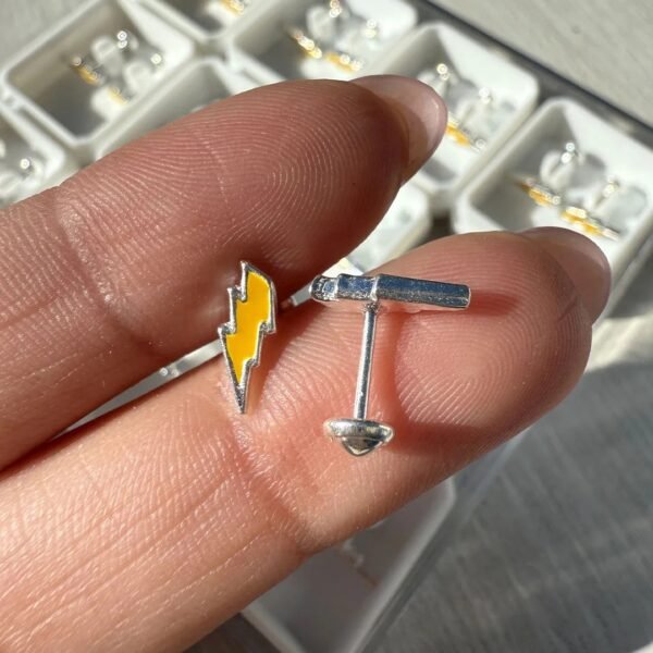 Abridor rayito esmaltado amarillo plata925
