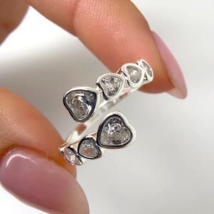 anillo arlet - acero blanco