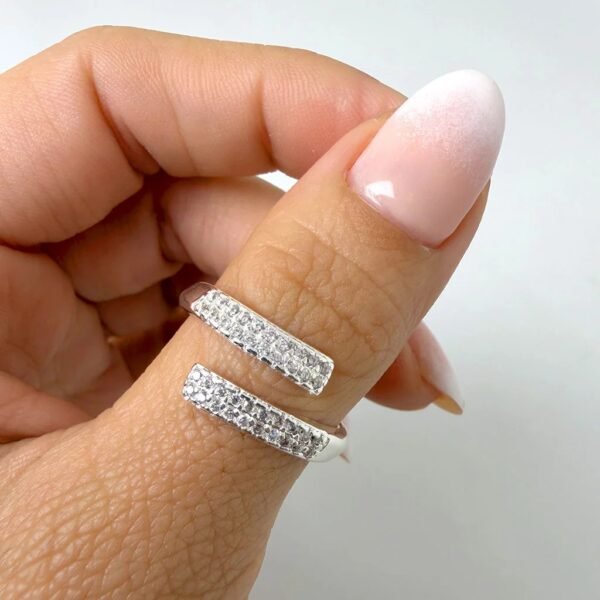 anillo Gigie - acero blanco