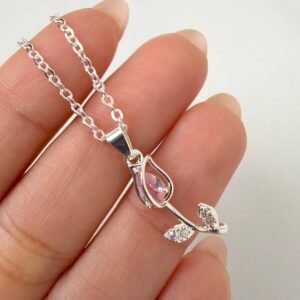 COLLAR TULIPAN DIONE- ROSADO