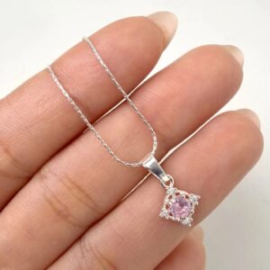 COLLAR LETIZIA CIRCULO- ROSADO